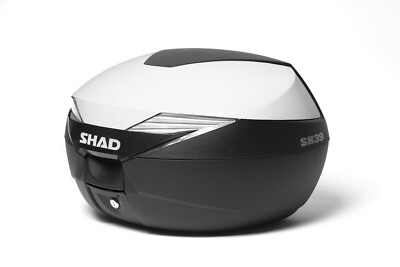 SHAD SH39 TOP CASE 40 LT UNIVERSAL PLATE WITH FREE COVER WHITE