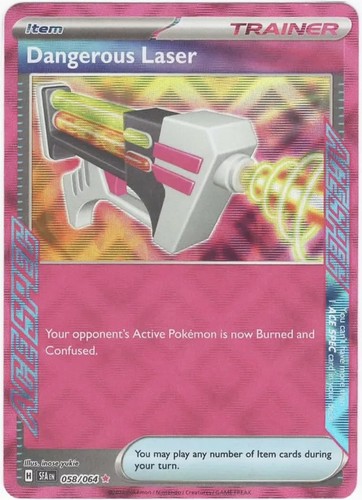 dangerous laser pokemon card Holo Ace Spec New Your opponents Active Pokemon is now Burned and Confused. Pokemon - Dangerous Laser -