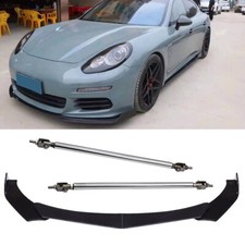 For Porsche Panamera Front Bumperspoiler Lip Splitter Body Kit Glossy Black For Porsche Panamera Front Bumperspoiler Lip Splitter Body Kit Glossy Black