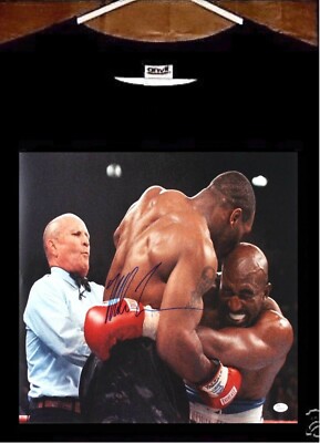 Evander Holyfield vs Mike Tyson Shirt; Tyson bites Holyfields Ear Tee ...