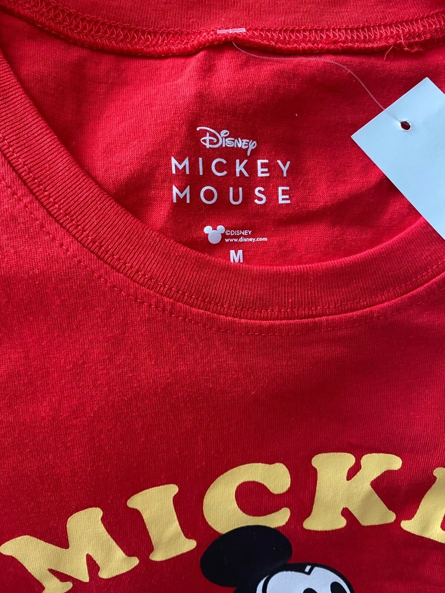 売れ筋商品|||デジグアル カットソー トップス レディース Women's Mickey Mouse T-shirt Red Disney Mickey Mouse Classic Red V Neck T Shirt Large Womens