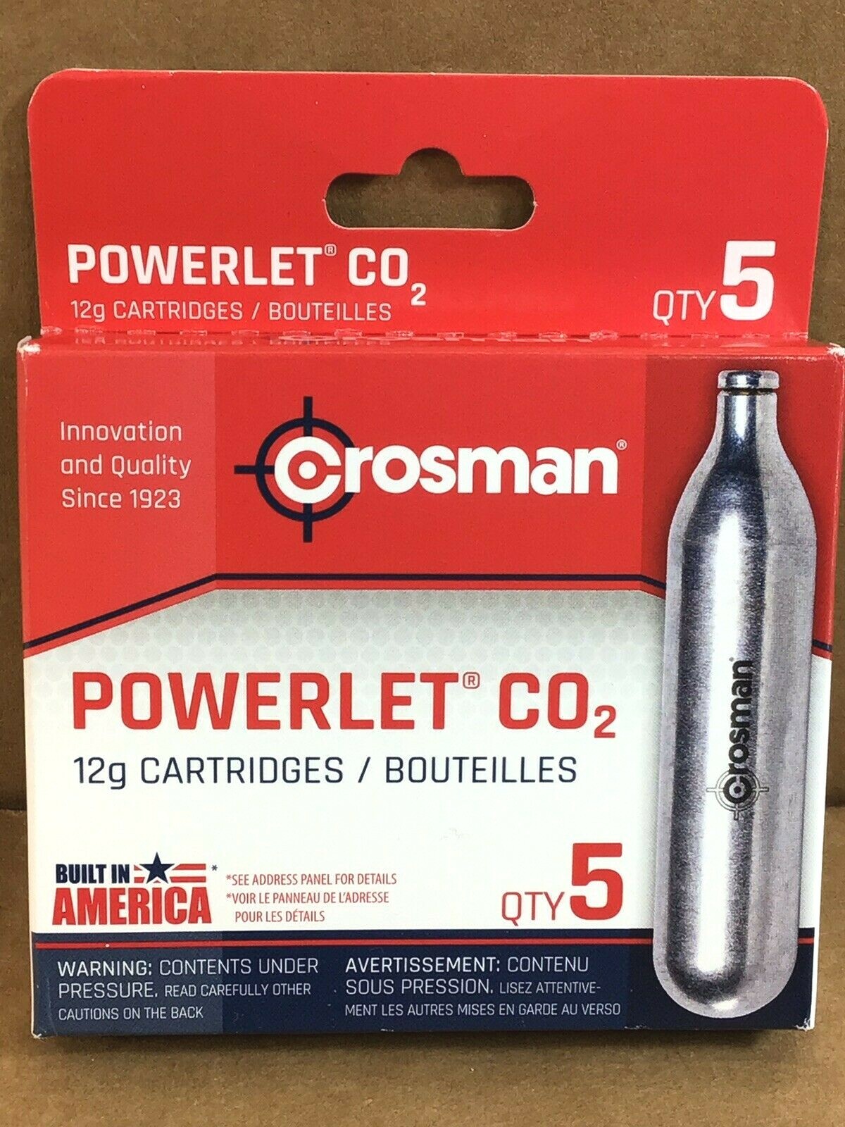 15-Pack Of 12 Gram CO2 Cartridges For Crosman Air Guns, Pellet Guns, And Airsoft BB Guns