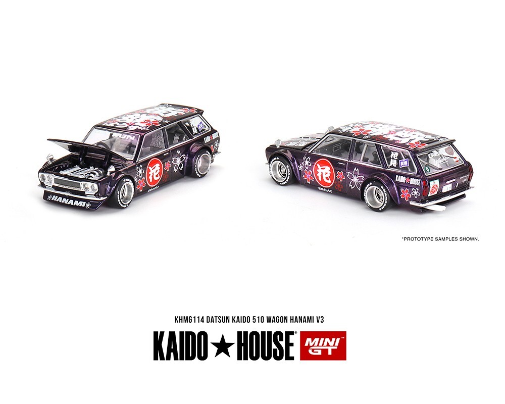 ミニカー KAIDO HOUSE LTDEDN DATSUN 510 HANAMI 1/64 Datsun KAIDO 510 Wagon Hanami V3 Magic Purple Kaido House x