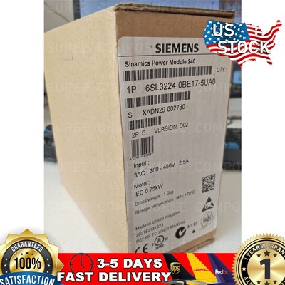 New Siemens 6SL3 224-0BE17-5UA0 6SL3224-0BE17-5UA0 G120 PM 240 Power Module