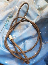 Lifting wire rope slinG loops size 5/8", 3M 3 meters length. With both ends eyed