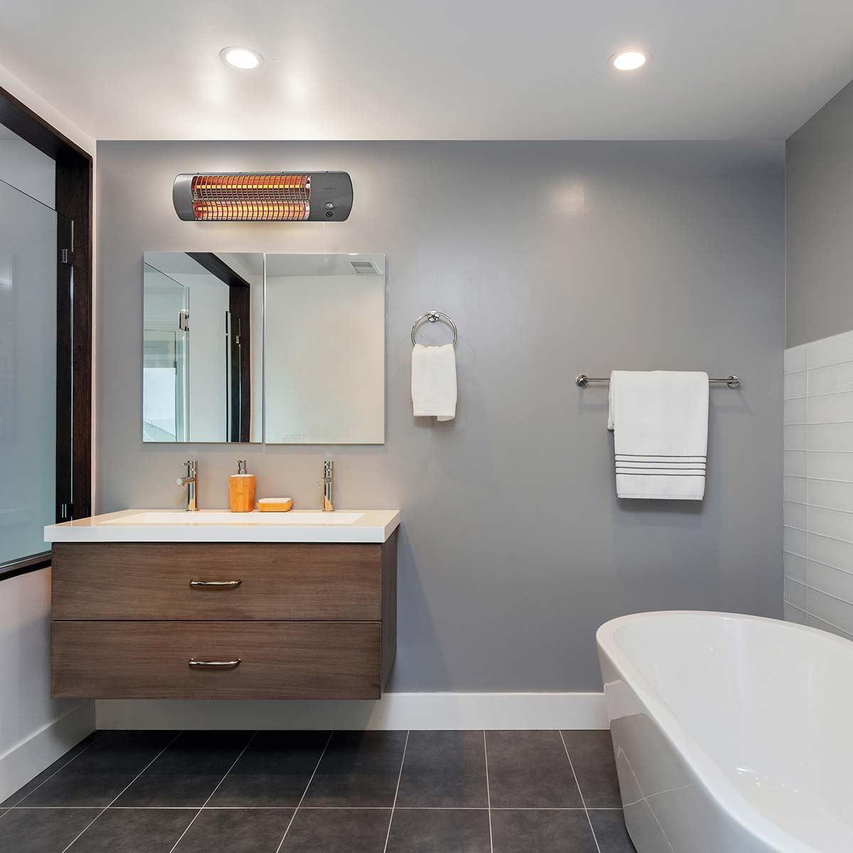 Wall Mounted 1200W Quartz Bathroom Heater with Pullcord eBay