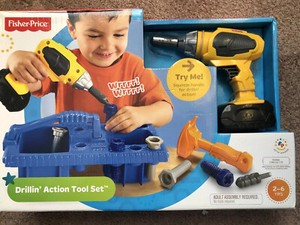 fisher price drillin action tool set