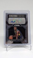 2022-23 Panini NBA Prizm Bennedict Mathurin Auto Autograph Rookie RC Pacers