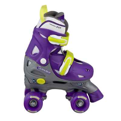 Chicago Girls Verstellbare Quad Roller Skates Lila/Silber, US J10-J13, EUR 30-33