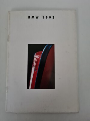 BMW 1993 - The ultimate driving machine - USA Prospekt / Broschüre 11/92(AU2103)