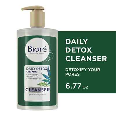NEW Biore Daily Detox Face Cleanser With Green Tea Extract, 6.77 Fl. Oz.