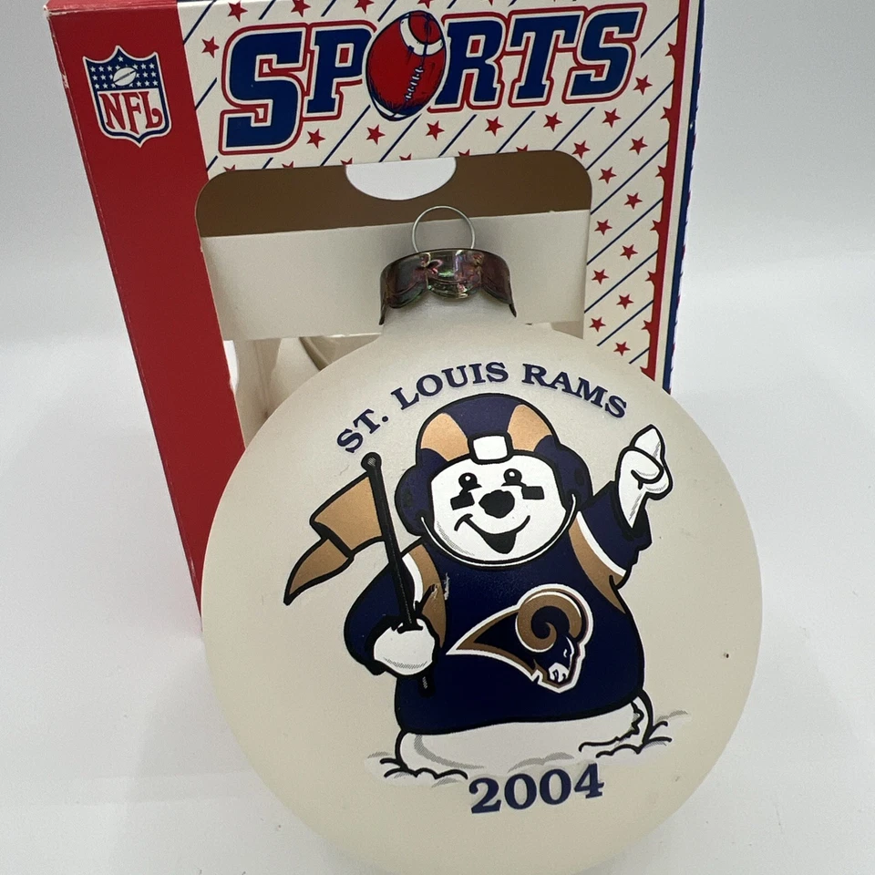 De colección St Louis Rams NFL Deportes Coleccionistas Serie Adorno de Navidad 2004 Foto 2 de 4