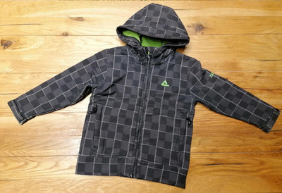 Gefütterte Softshelljacke, Übergang, Jungen Gr. 104, schwarzgrau, von Dare2b