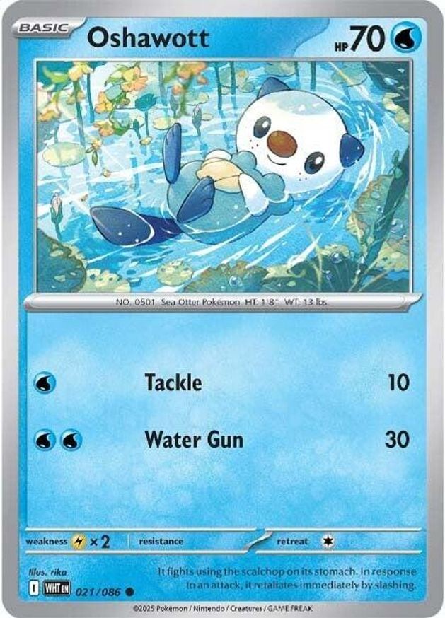 Pokemon Oshawott (21/325) White Flare LP