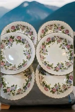 6 Franconia-Krautheim Bavaria Mandarin Berry Bowls Gold Trim Germany Set of 6