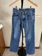 Abercrombie Kids Boys Classic Straight Jeans Blue Wash Size 14