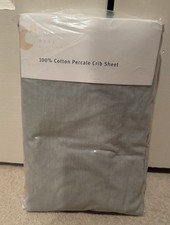 Eddie Bauer 100 Cotton Percale Crib Sheet Fitted Sheet Sage NEW SEALED
