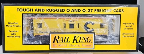 MTH Rail King Trains Chessie Bay ventana caboose #C-3027 artículo #30-7713 en caja LN | Zustand: New