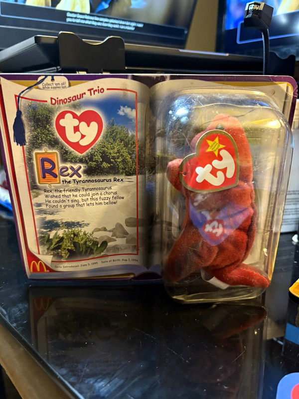 Ty McDonald’s Teenie Beanie Babies 2000 Dinosaur Trio Plush Toys