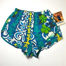 Vintage SPEEDO Surf Runner Men's Small 80's Nylon Running Swim Shorts NEW