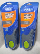 Rexall Men's Heavy Duty Insoles Size 8-13 2 Pair New