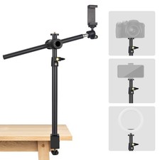 JEBUTU OS01 Camera Desk Mount with Flexible Overhead Boom Arm, 32.5-55cm