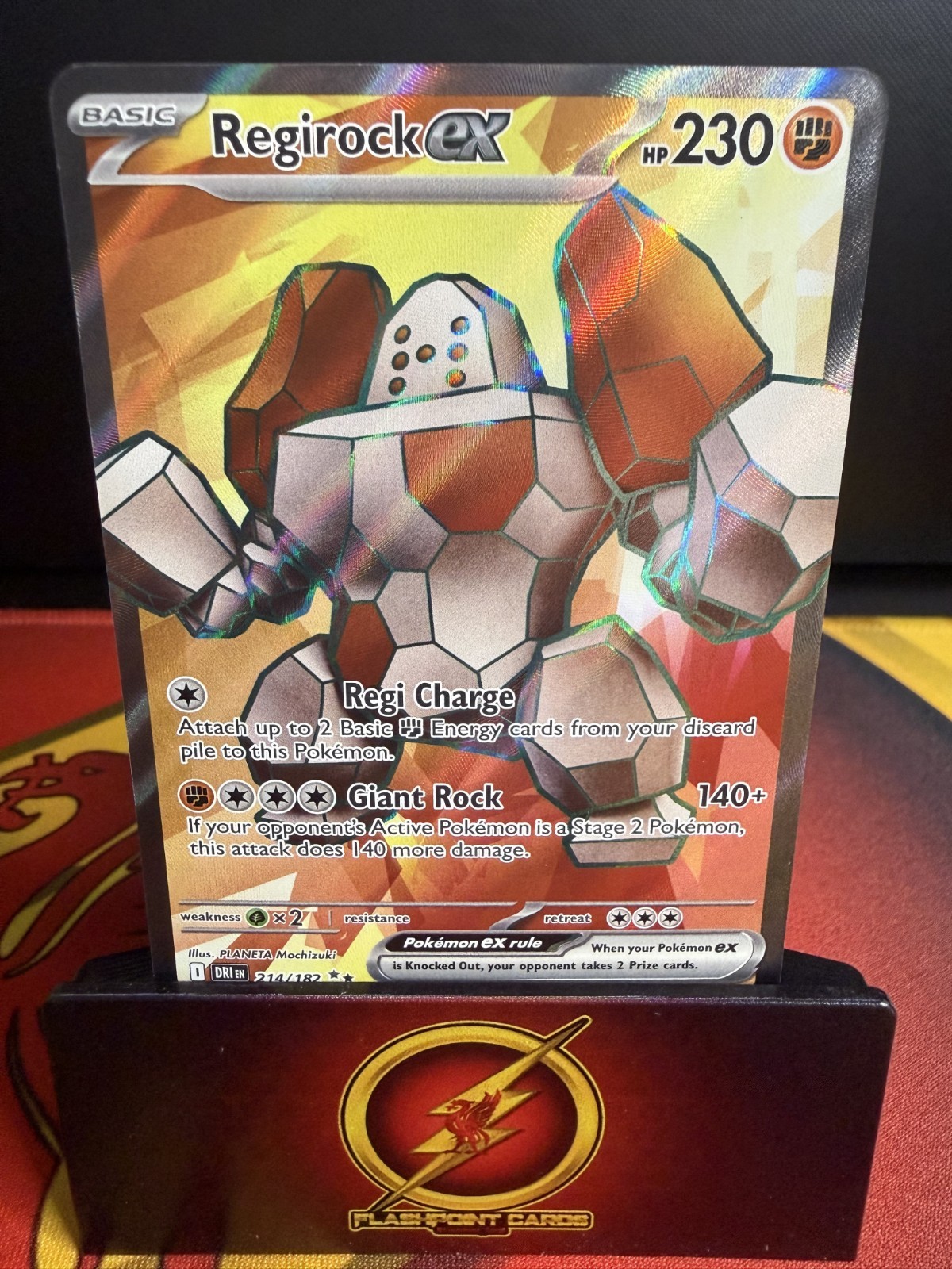 Regirock ex - 214/182 - Sv10: Destined Rivals - Mint/NM - English