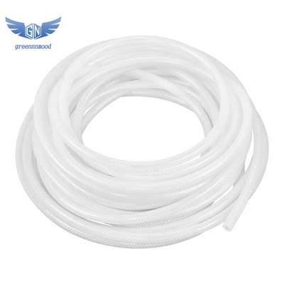 #ad 1 4quot; ID × 7 16quot; OD 50 ft High Pressure Clear Braided Hose Plastic Vinyl Tubing $17.39