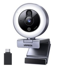 UGREEN 2K/30fps Webcam for PC, Full HD Webcam for Laptop, Noise Canceling Microp