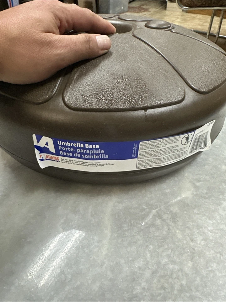 ADAMS PARAGUAS BASE SOPORTE REDONDO MARRÓN 333436 MARRÓN TIERRA HECHO EN EE. UU. NUEVO Foto 3 de 4