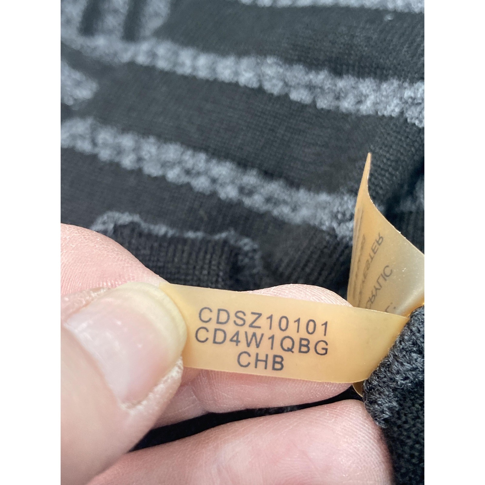 Calvin Klein Gray and Black Knit Skater Sweater Dress Small thumbnail 10