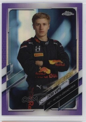 2021 Chrome Formula 1 F2 Racers Future Stars Purple Refractor Juri Vips 15wb