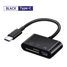 3-in-1 USB Type C to SD Memory Card Reader USB USB C All-in-One Card Reader