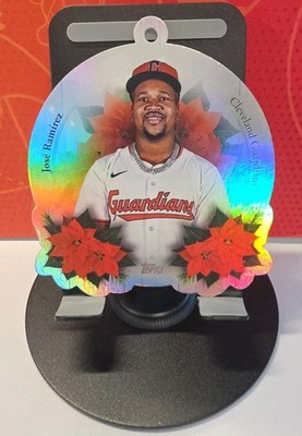 2025 Topps Holiday Oversized MLB Ornament Card JOSE RAMIREZ Guardians #OO-18