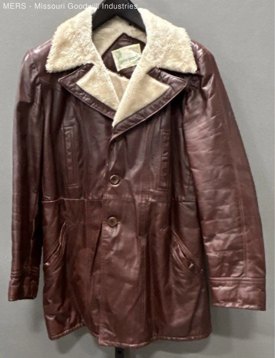 Leather Outer Shell Coats, Jackets & Vests Pea Coat for Men for