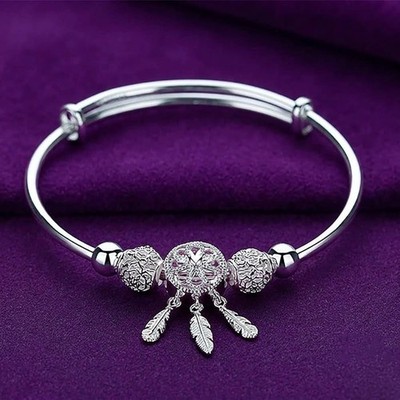 Armband Traumfänger Damen Schmuck Geschenk Federn Charms Mädchen verstellbar Mode