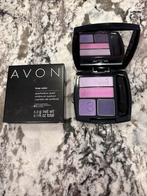 New Avon True Color EyeShadow Quad - Purple Pop DISCONTINUED New In Box