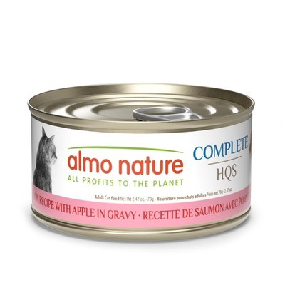 HQS Complete CAT Wet Cat Food Salmon Recipe with Apple in Gravy - Grain-Free ...