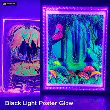 6.6FT/2M LED Black Light Strip - 120 Units LED UV Wick 395-400nm USB DC 5V