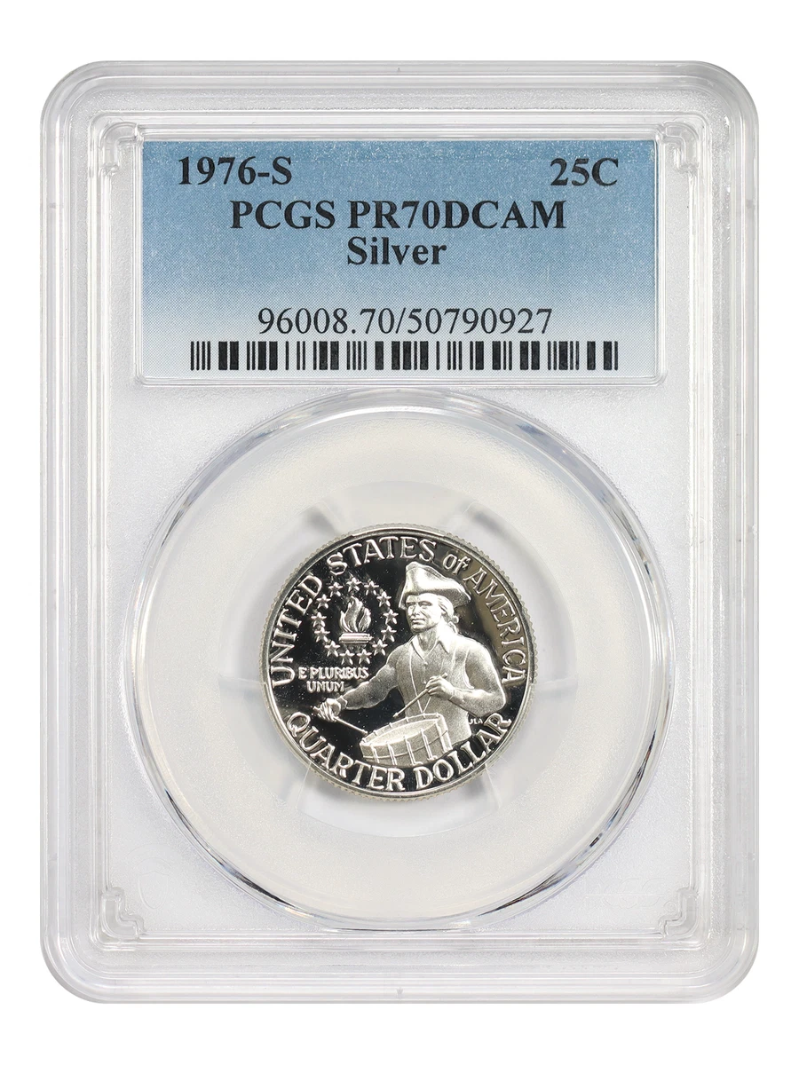 PCGS Certified PR 70 Graded 1976 Washington Quarters (1932-1998