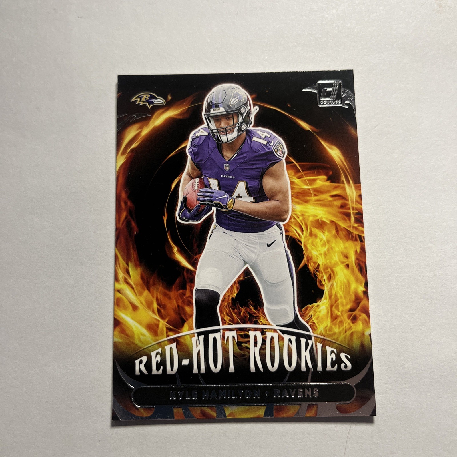 Kyle Hamilton 2022 Donruss Red Hot Rookies #RHR-10 RC Baltimore Ravens