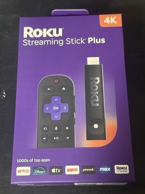 Roku 3830R Streaming Stick Plus 4K UHD Media Player w/ Voice Remote   2025 Model