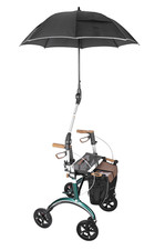 MPB Rollatorschirm Regen Schirm für Rollator und Rollstuhl fast alle Rollatoren