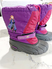 Disney X Sorel Youth Flurry Frozen 2 Anna Boots - Size Youth 4 Wild Iris - NEW