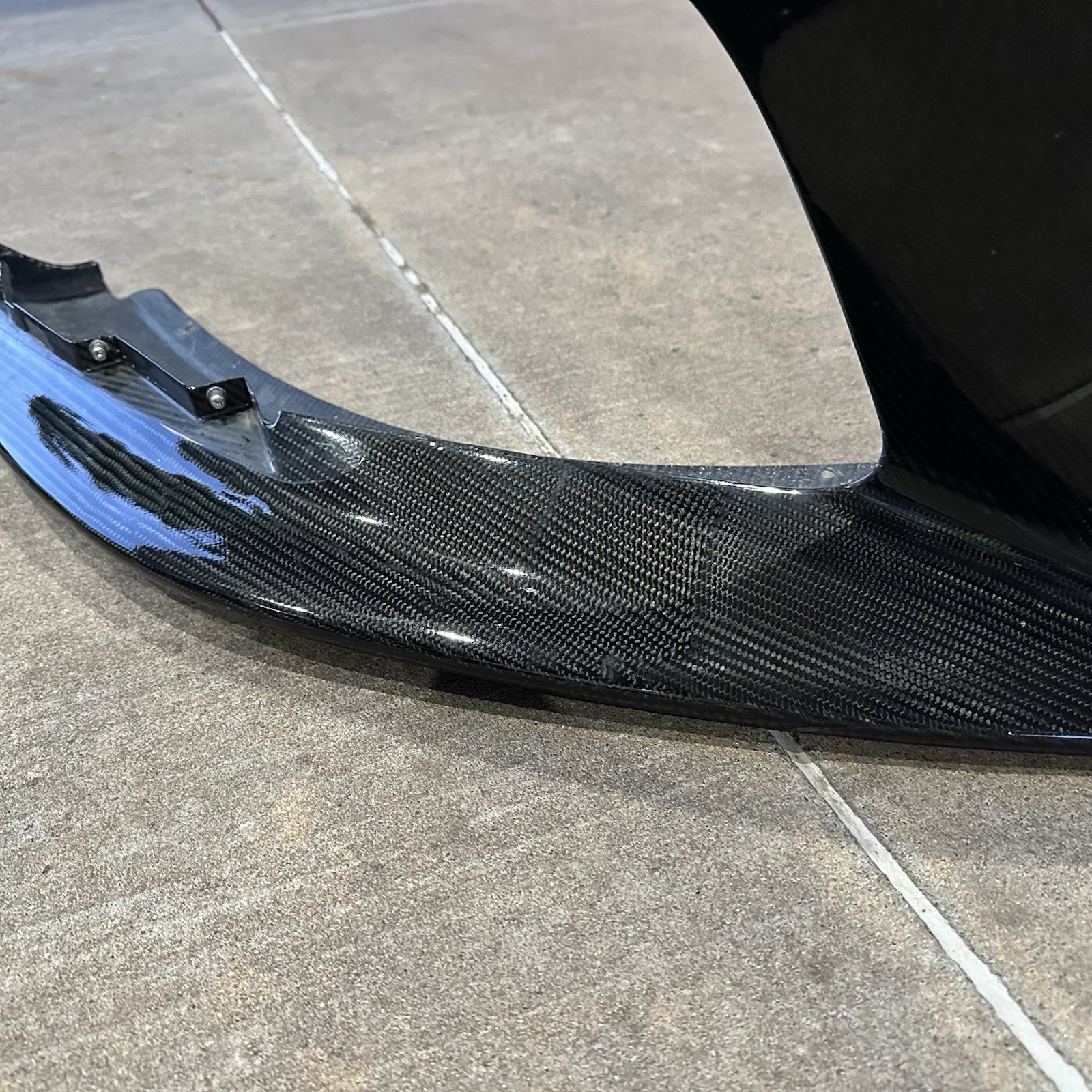 MCLAREN 650S FRONT LOWER SPOILER SPLITTER BUMPER LIP CARBON FIBER OEM