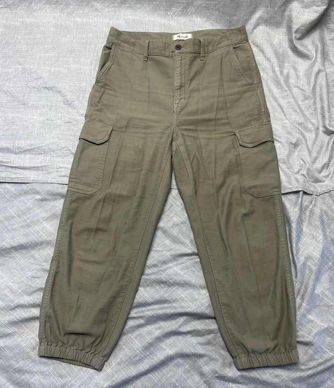 Madewell Baggy Cargo Pants Green Women’s Size 29