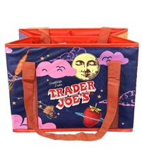 Trader Joe's NEW   STAND-UP COLLAPSIBLE REUSABLE GROCERY SHOPPING TOTE GIFT BAG
