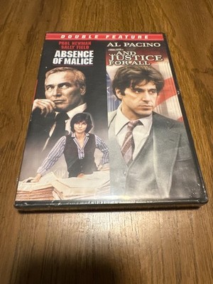 Absence Of Malice + And Justice For All Double Feature 2-DVD Set SEALED NEW