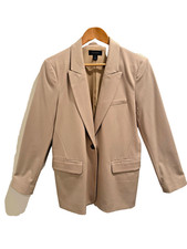 Halogen Light Taupe Longline Tailored Blazer Size Medium