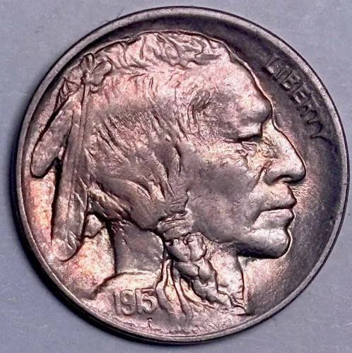 1913 TYPE 2 BUFFALO NICKEL GEM BU+++SCARCE THIS NICE! WOW Nice Toning!!!